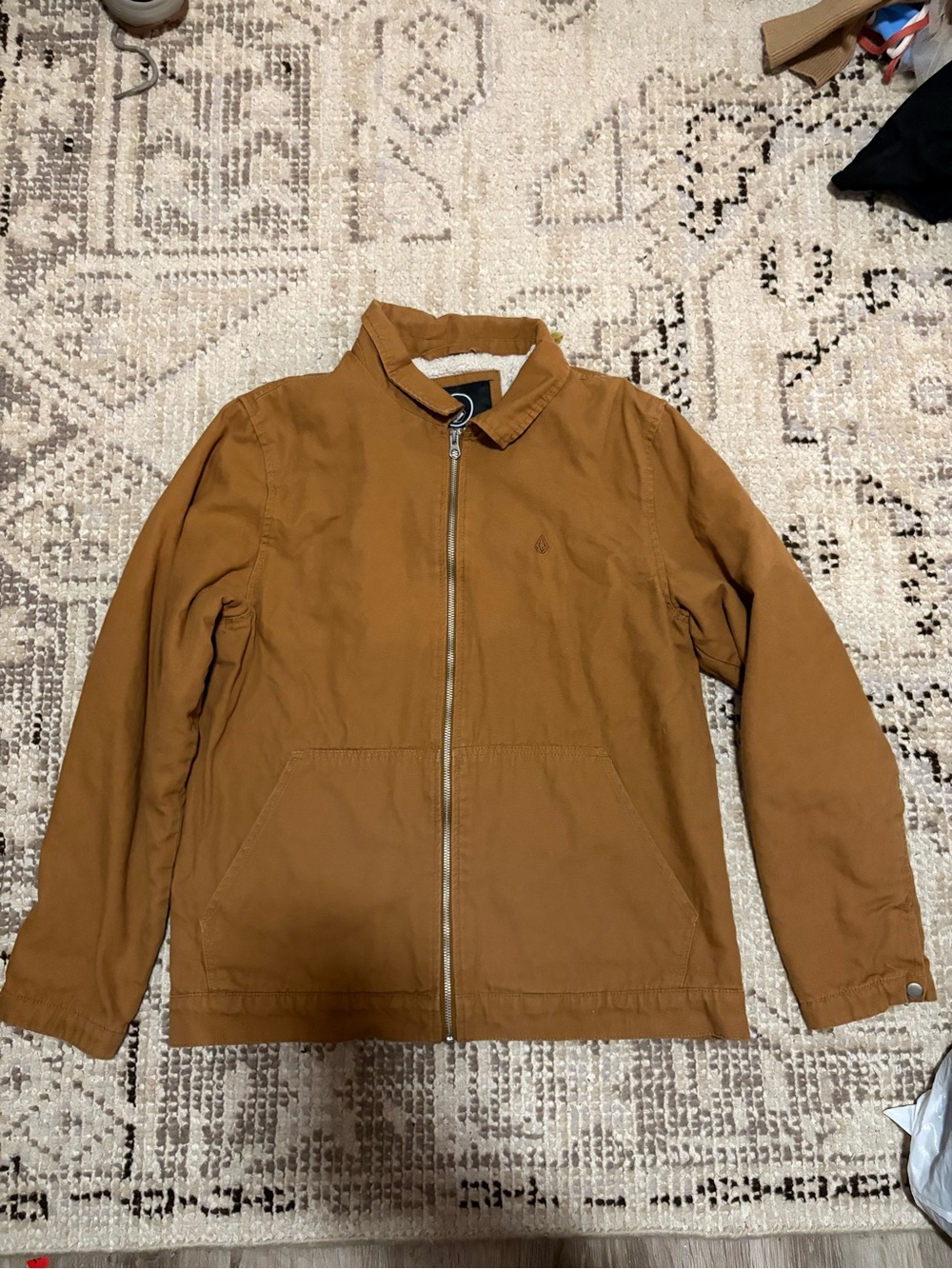 Volcom Men's Brown Zip Front Jacket - Picture 2 of 3